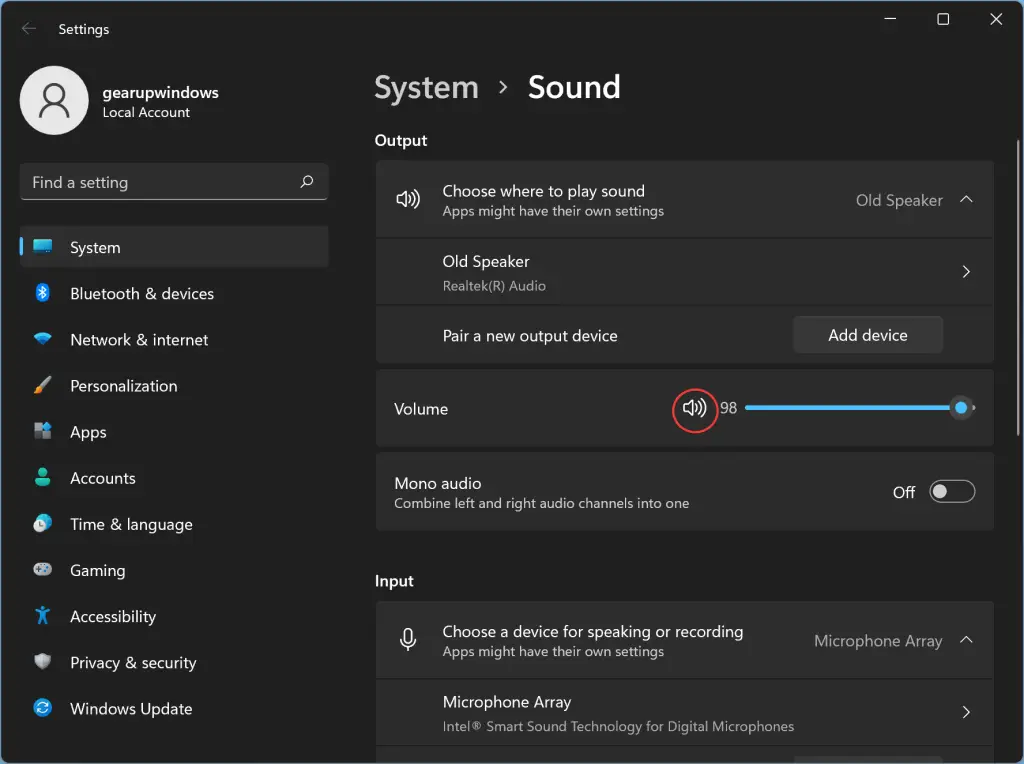 How to Mute or Unmute Sound on Windows 11? Gear Up Windows