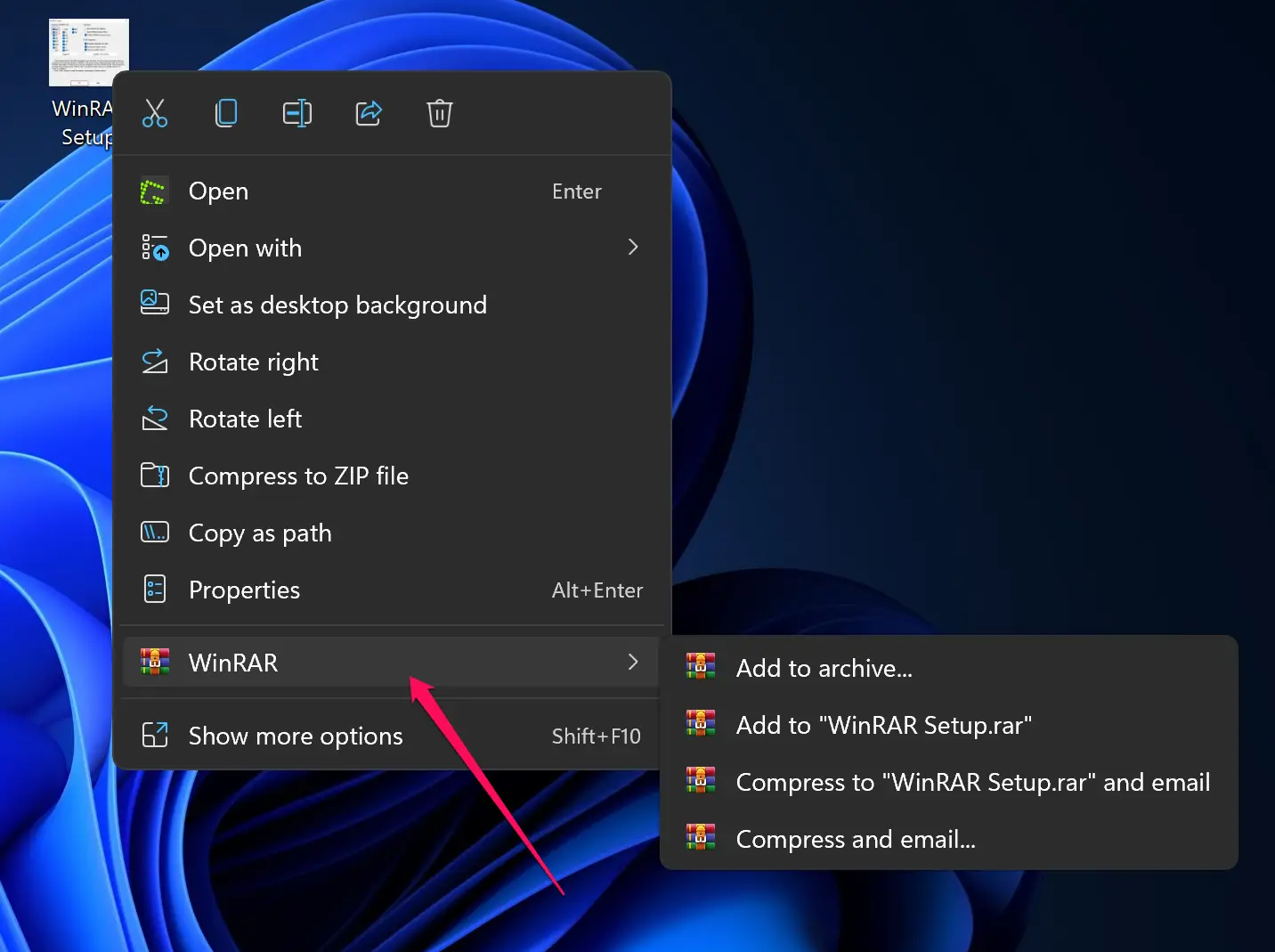 how can i disable unrar windows 10