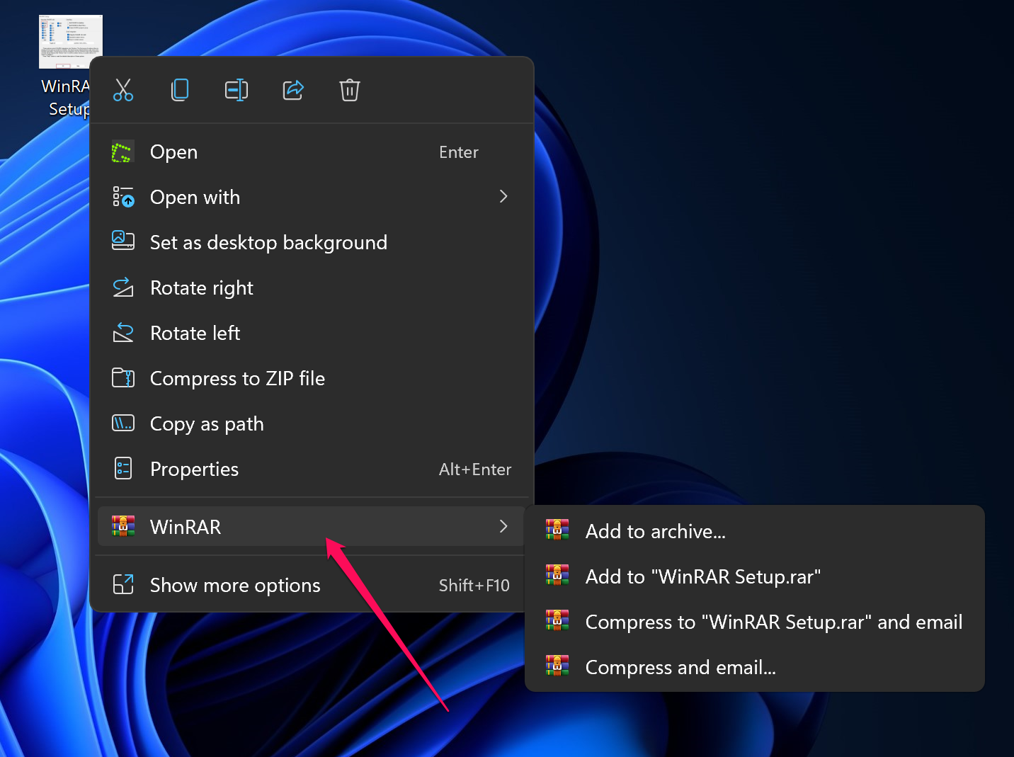 how can i disable unrar windows 10