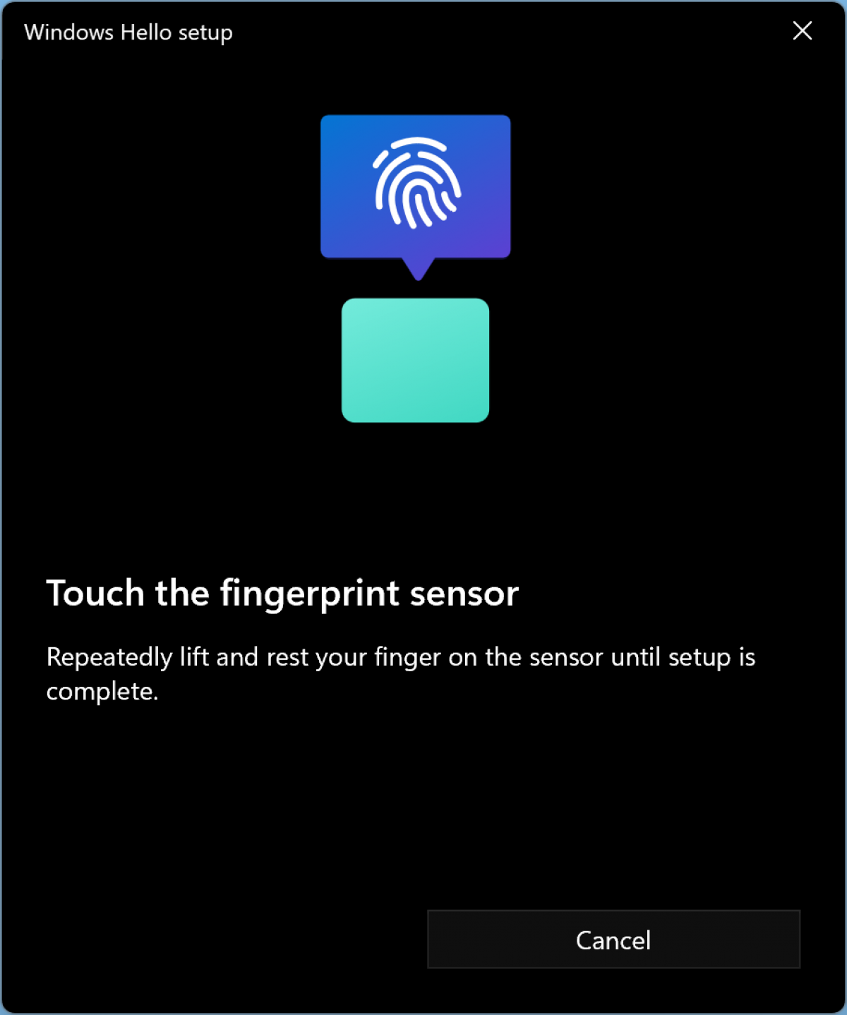 install fingerprint reader windows 10