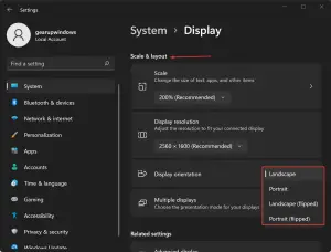 How to Change Screen Orientation in Windows 11? | Gear Up Windows