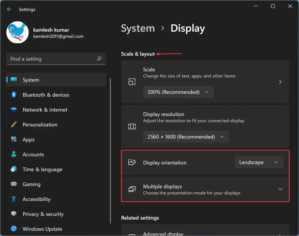 How to Enable or Disable Screen Auto Rotation in Windows 11? | Gear Up ...