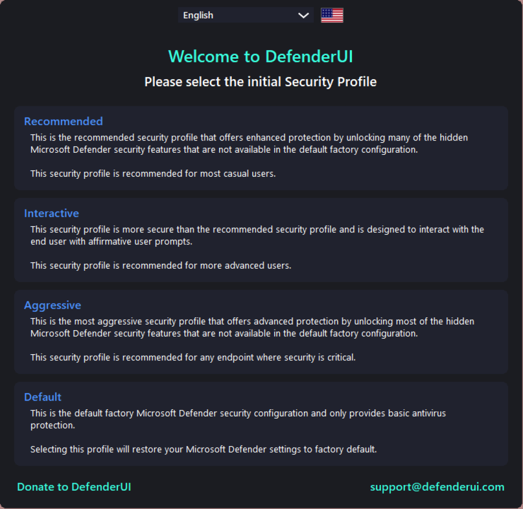 free instal DefenderUI