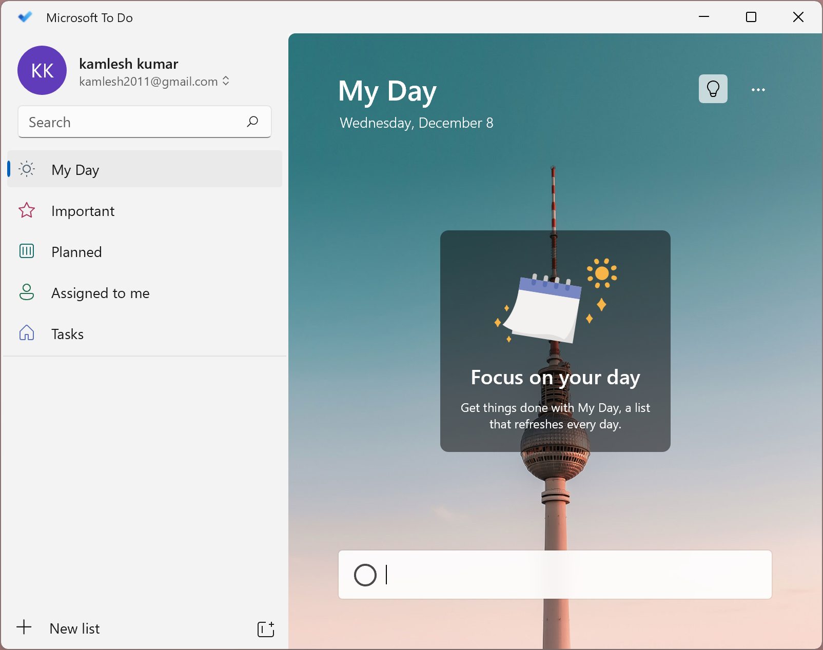 microsoft to do list sharing