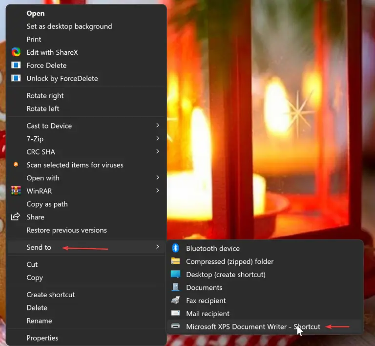 How to Add a Printer to ‘Send to’ Desktop context menu on Windows 11/10