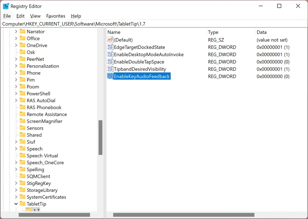 How to Enable or Disable Touch keyboard Typing Sound in Windows 11