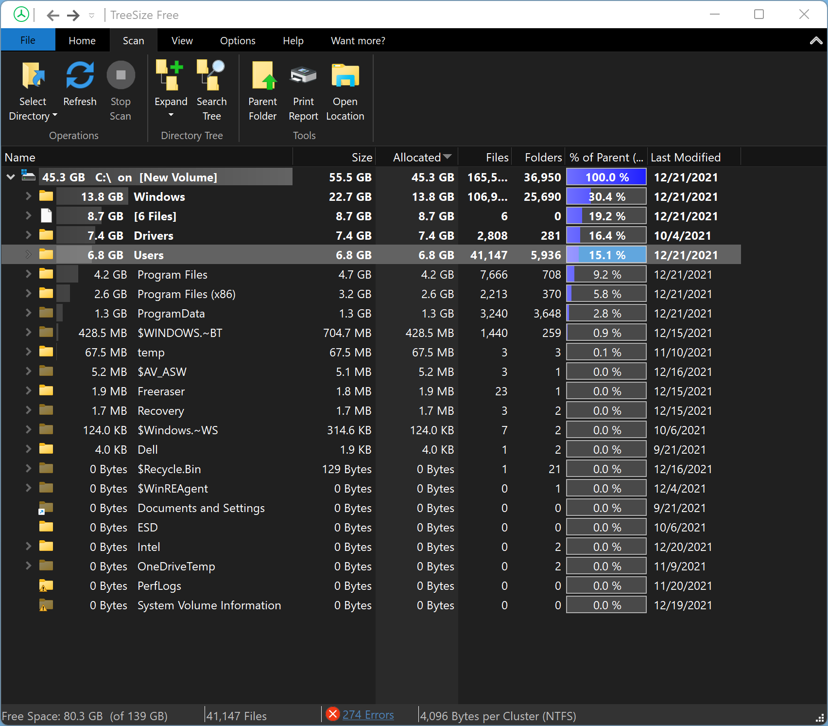 treesize windows 11