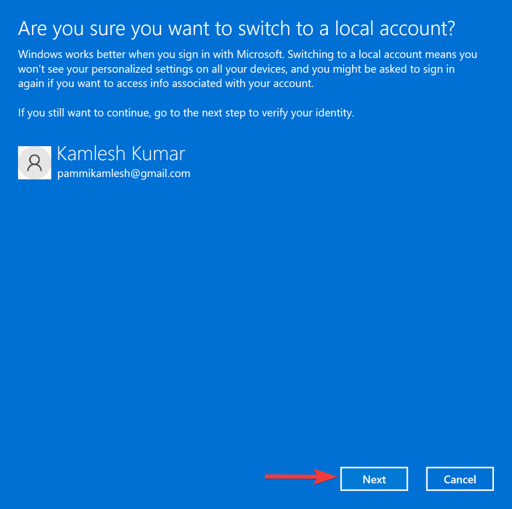 How to Switch to Local Account from Microsoft Account in Windows 11 or ...