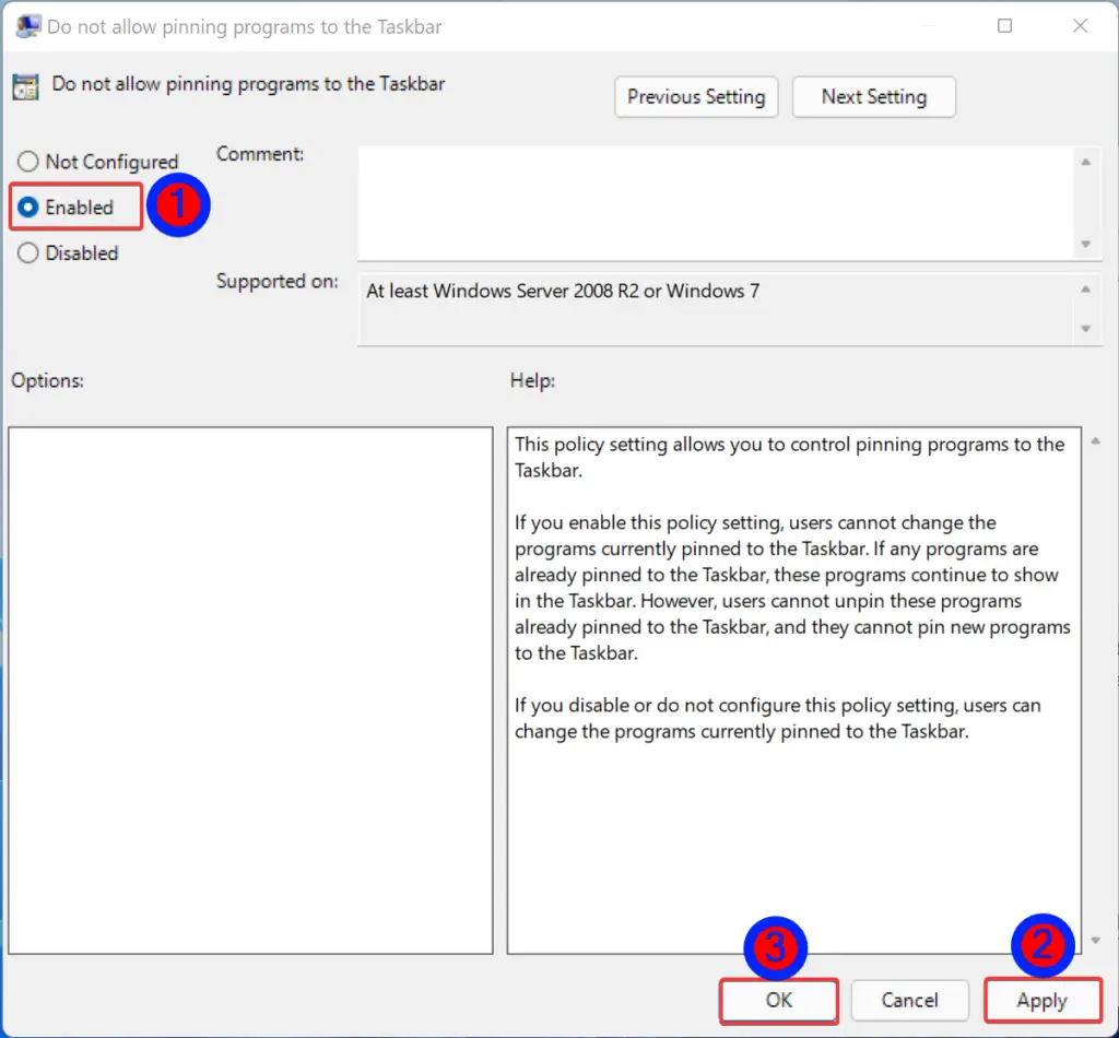 How to Show or Hide “Pin to taskbar” from Context Menu in Windows 11 or