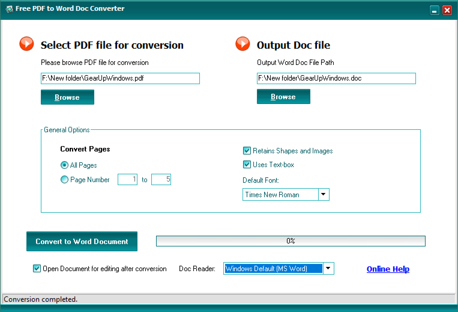 convert pages to word file