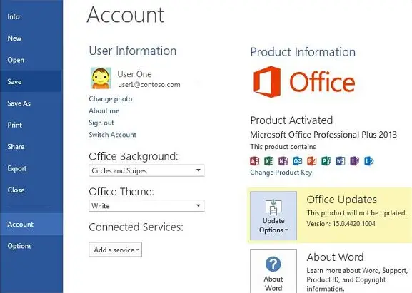 How To Hide Enable Or Disable Microsoft Office Automatic Updates Gear Up Windows 5328