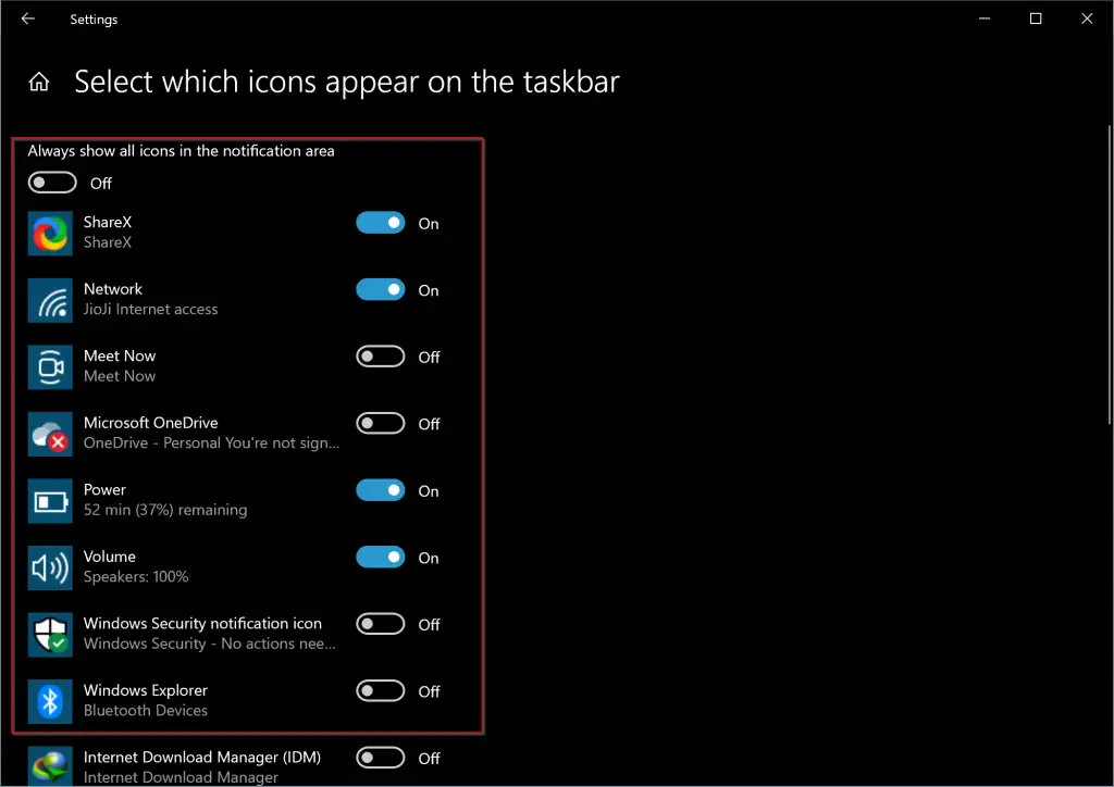 How To Show Hidden Icons On Taskbar In Windows 11 Or 10 Gear Up Windows ...