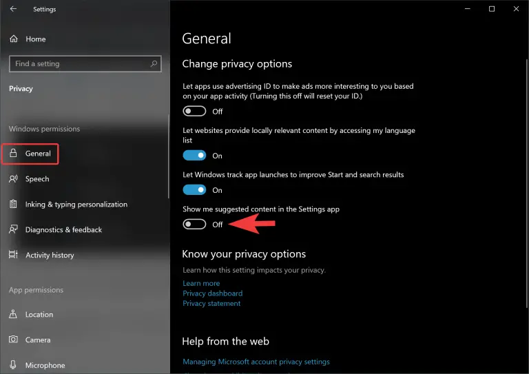 How to Enable or Disable Suggested Content in Settings on Windows 11 or ...