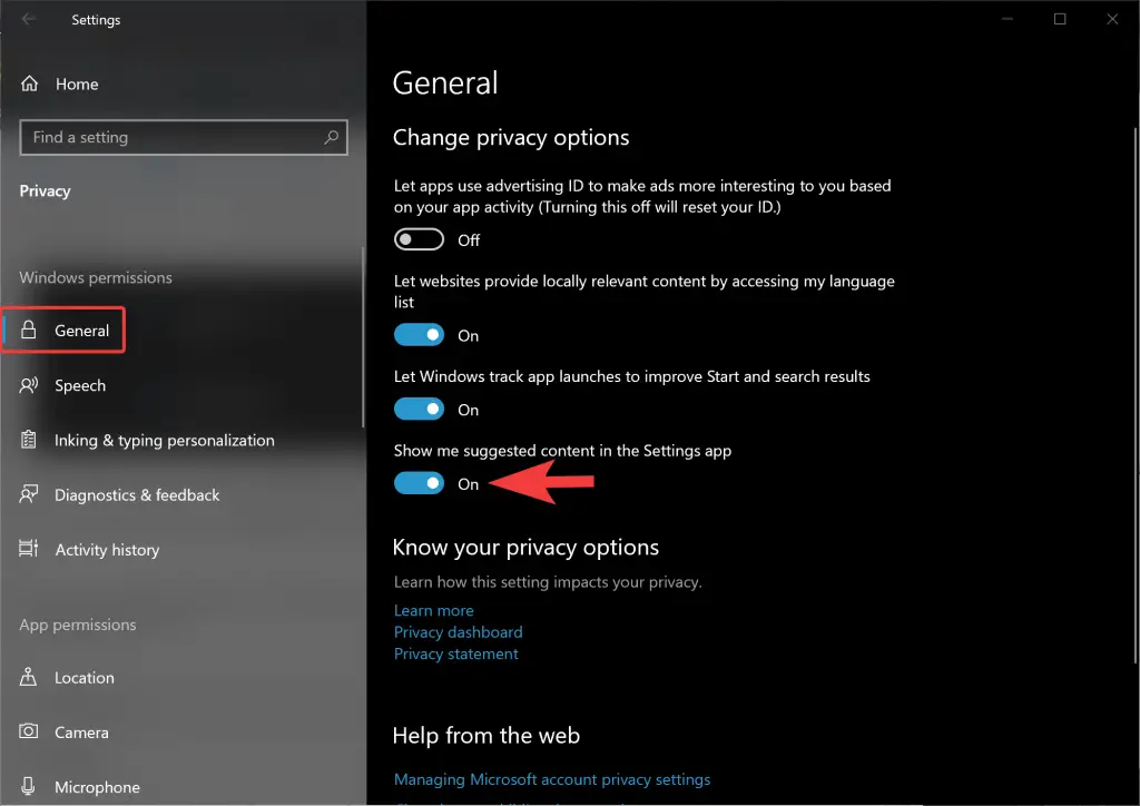 How to Enable or Disable Suggested Content in Settings on Windows 11 or ...