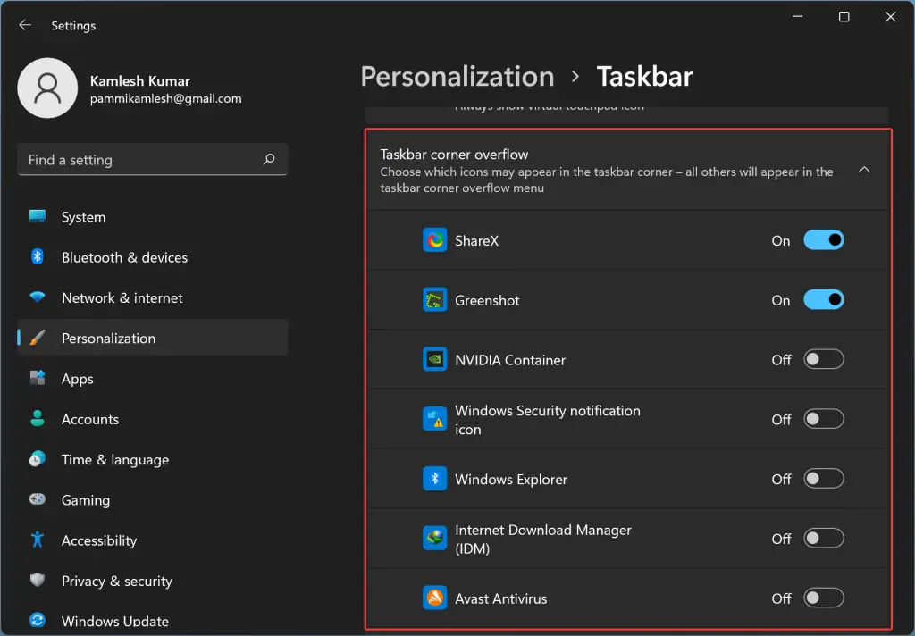 How to Show Hidden Icons on Taskbar in Windows 11 or 10? | Gear Up Windows