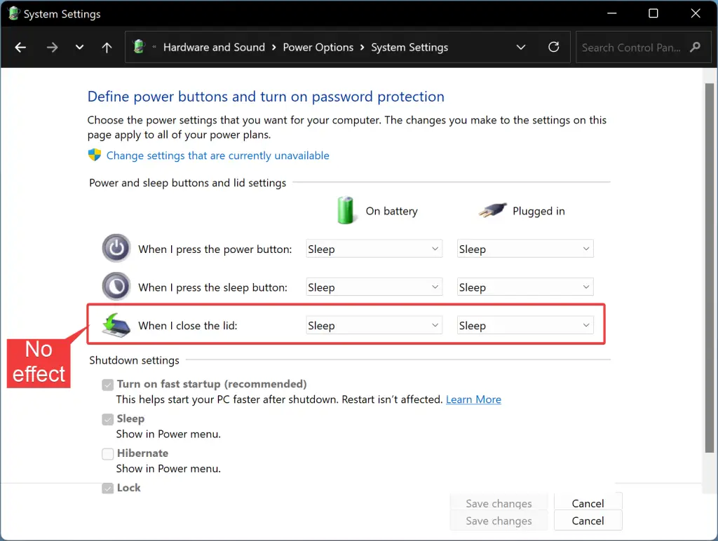 How to Add or Remove "Lid close action" from Power Options in Windows 11, 10, 8 or 7?  Gear Up 