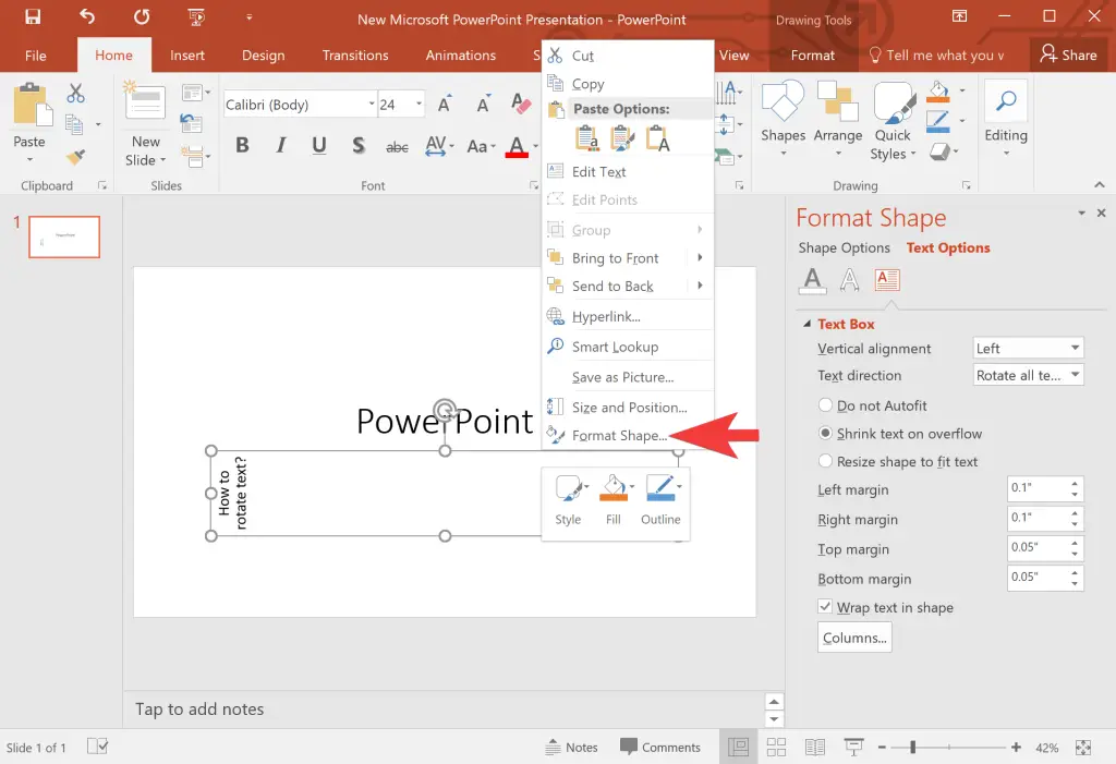 How to Change or Rotate Text Direction in PowerPoint? | Gear Up Windows