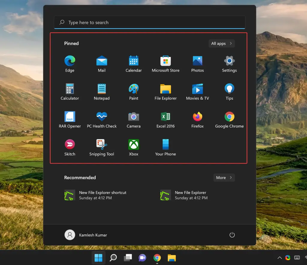 How To Show More Pinned Tiles On Windows 11 Start Menu Gear Up Windows