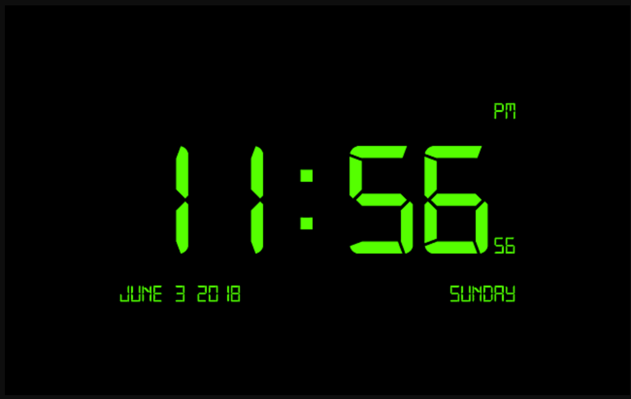 desktop clock screensaver windows 10