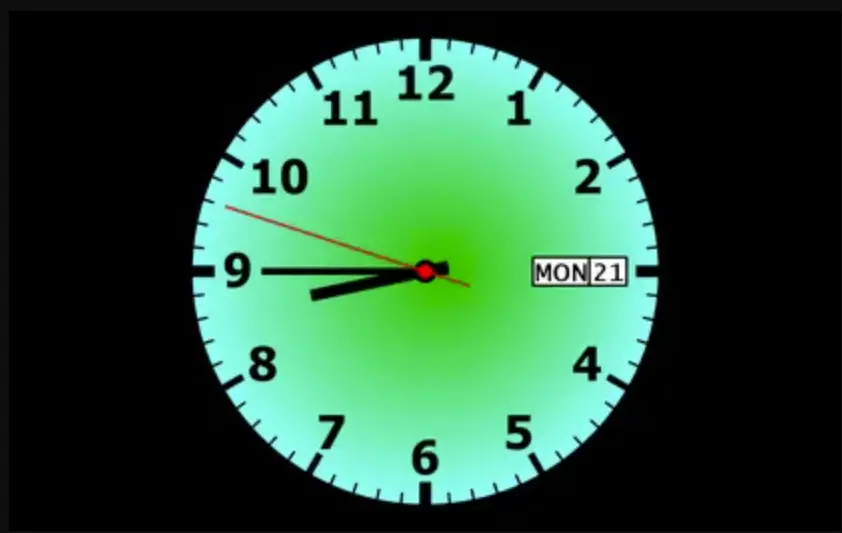 clock screensaver windows 11