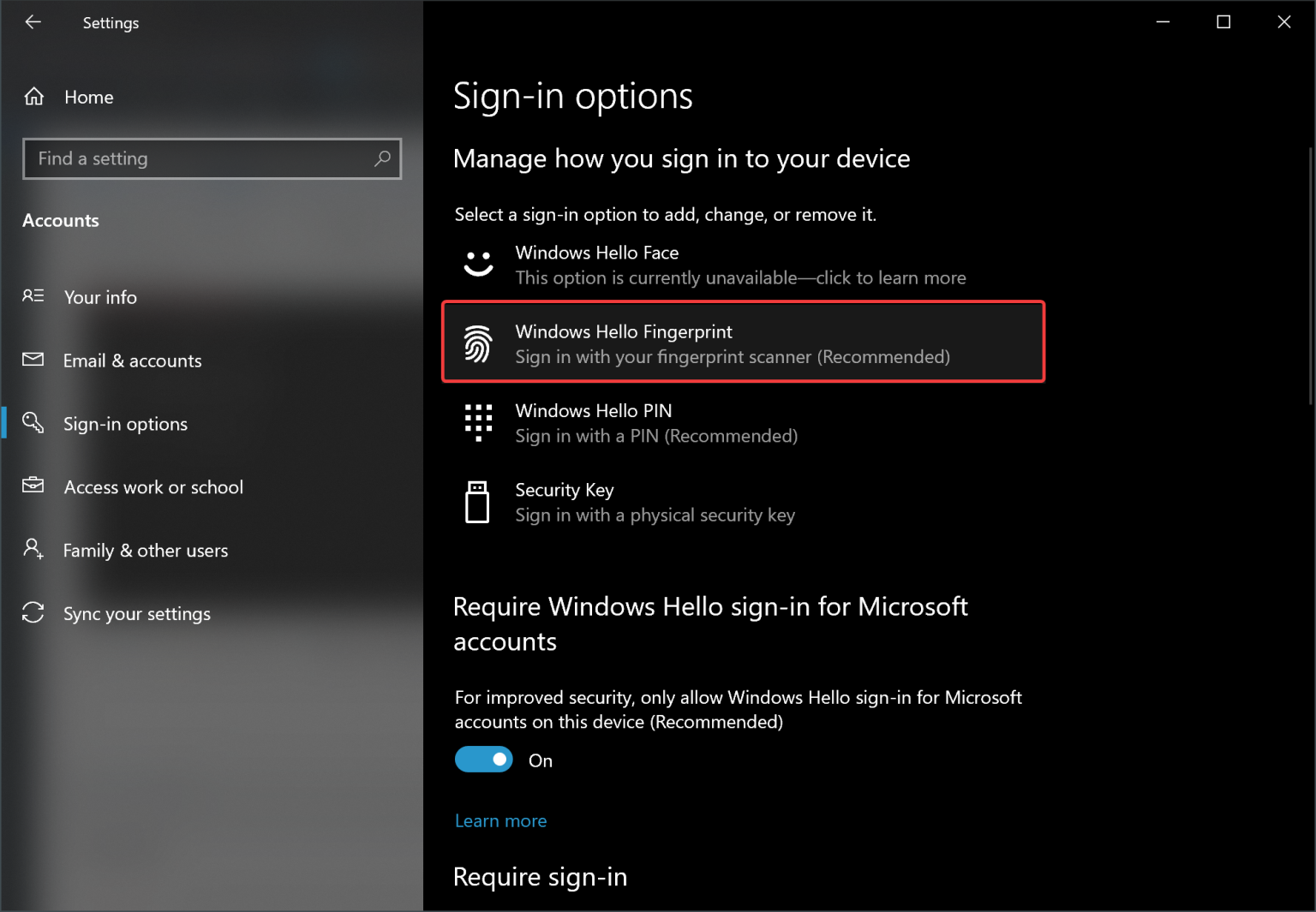 How to Setup and Sign in to your Windows 10 PC with Fingerprint? | Gear ...