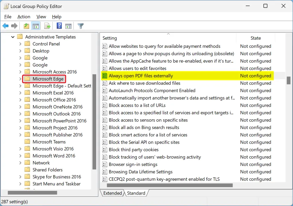 How to Allow or Block Microsoft Edge from Opening PDF Files Externally ...