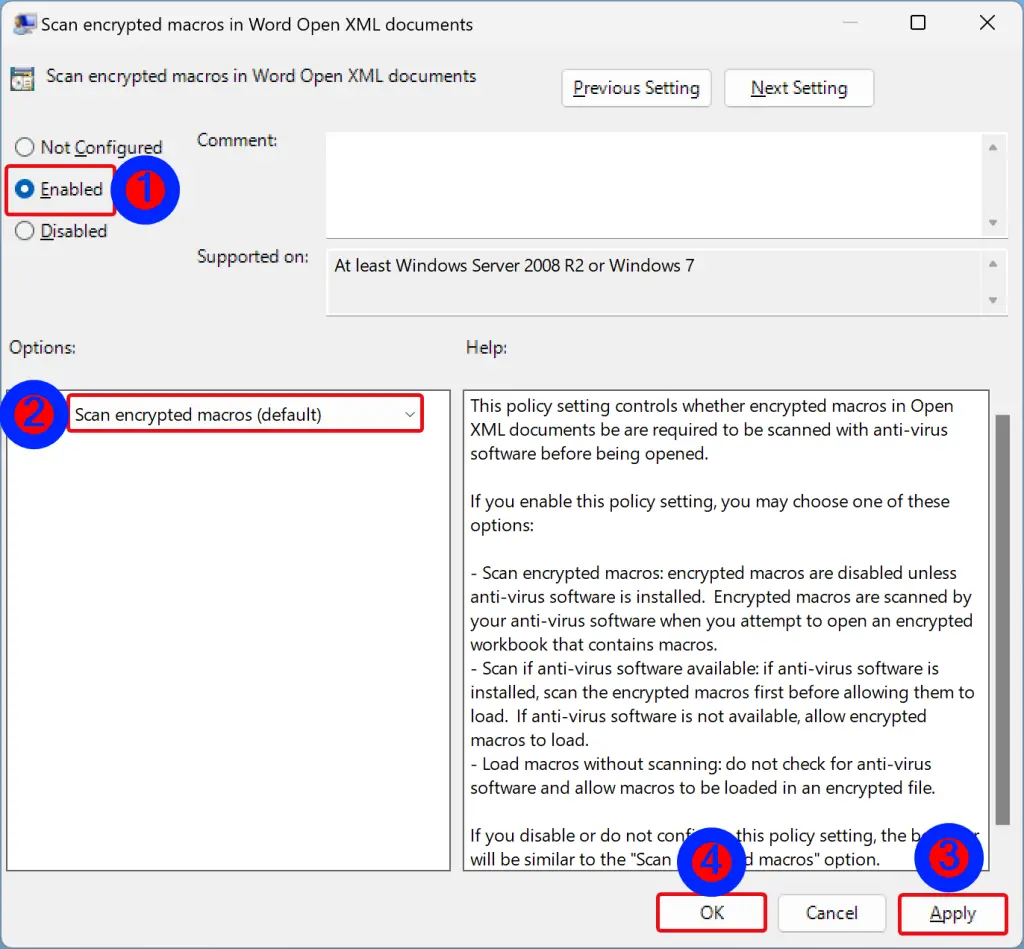 scan encrypted macros in powerpoint open xml presentations