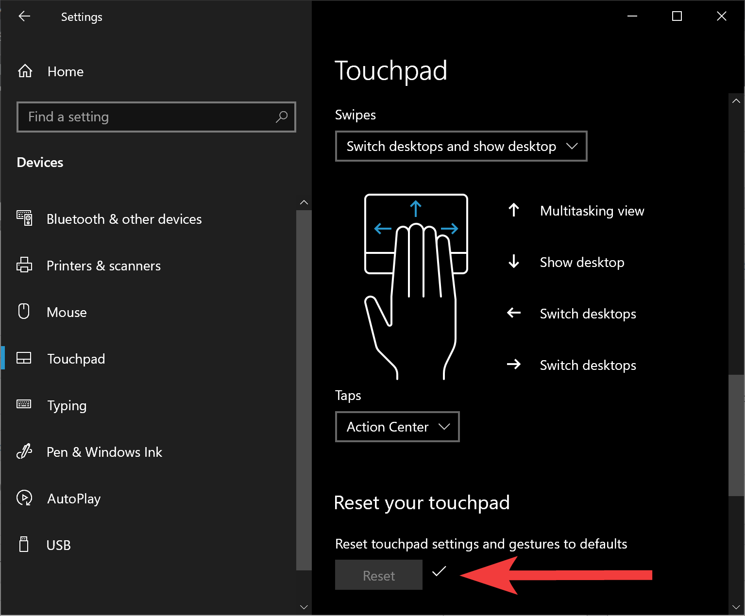 How to Reset Touchpad Settings and Gestures to Defaults in Windows 10