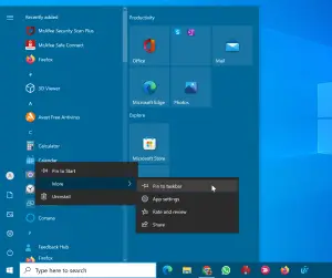 How to Pin to Taskbar and Unpin from Taskbar in Windows 10? | Gear Up ...