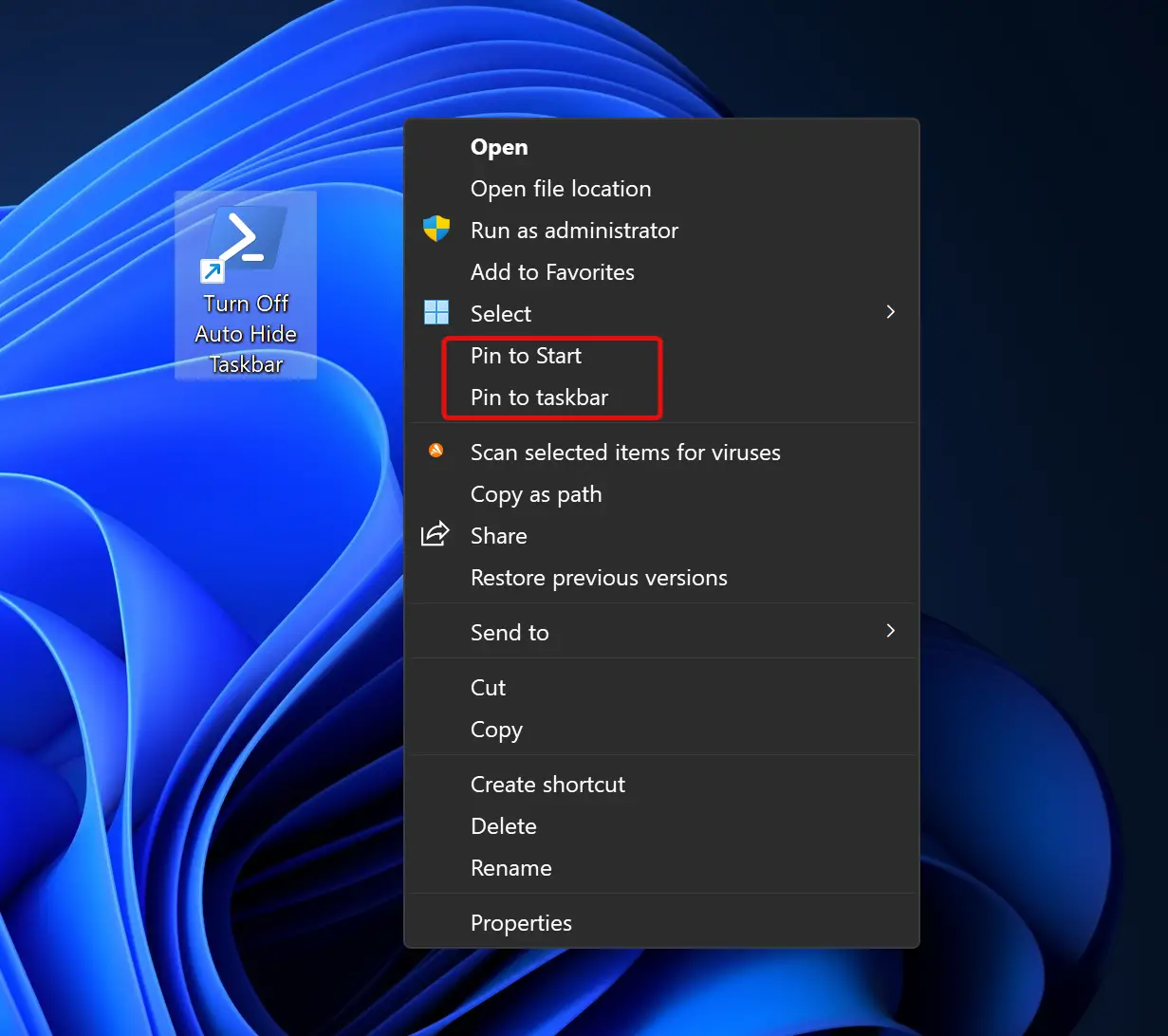 How To Set Up Shortcuts To Automatically Hide The Taskbar In Windows 11 ...