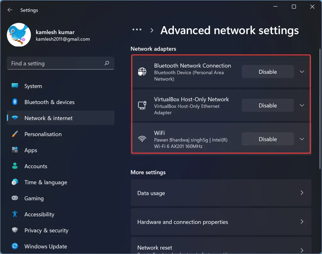 Adapter Options Windows 11 at Leroy Griffith blog