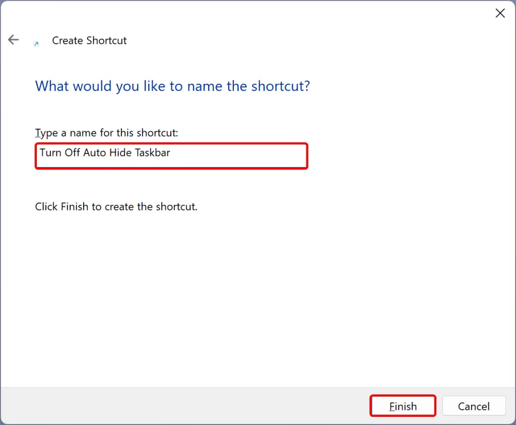 How to Set Up a Desktop Shortcut to Automatically Hide the Taskbar in