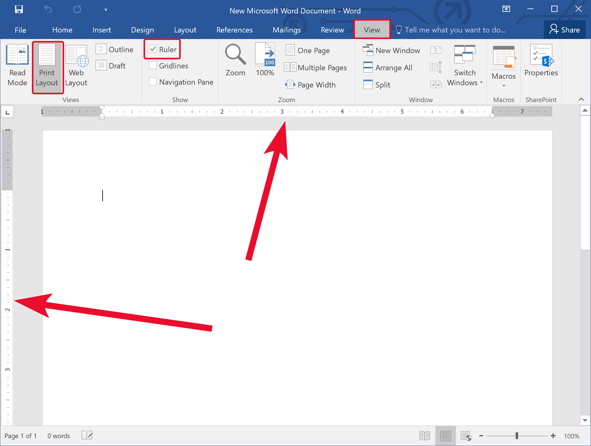 How to Show or Hide the Ruler in Microsoft Word? Gear Up Windows