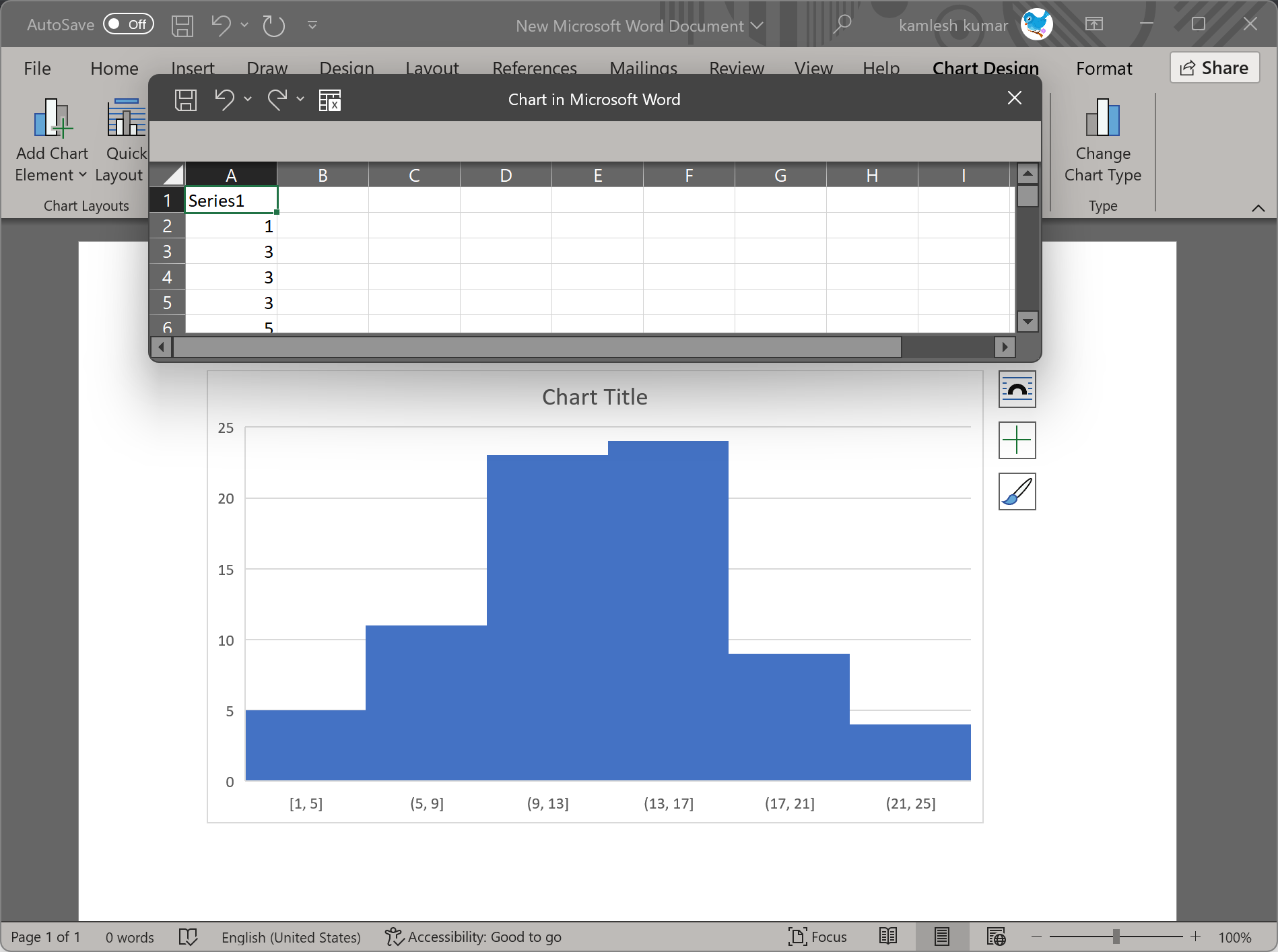 How to Create a Histogram Chart in Word? Gear Up Windows