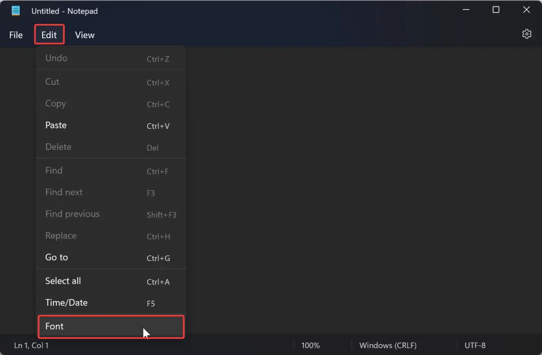 How to Change Notepad Font and Size in Windows 11? Gear Up Windows
