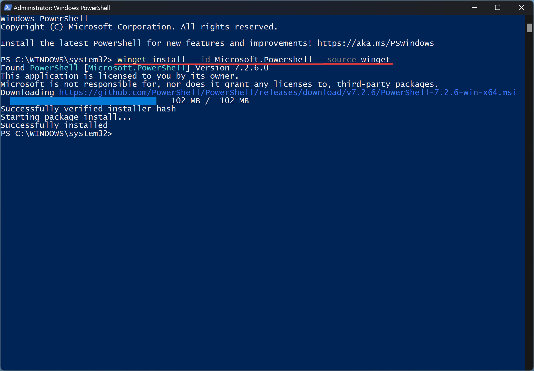 how to upgrade powershell windows 10