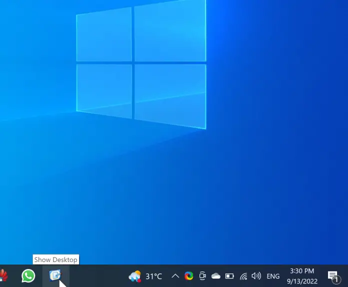 How to Add "Show Desktop" Icon to Windows 11 or 10 Taskbar? Gear Up