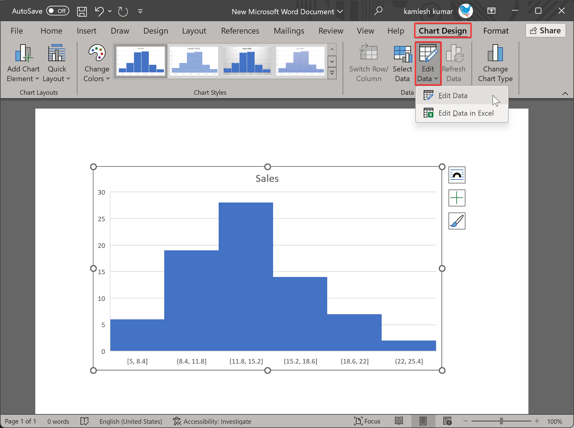 How to Create a Histogram Chart in Word? Gear Up Windows