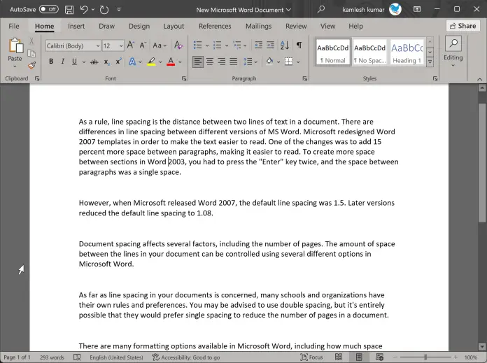 How to Single Space in a Microsoft Word Document? | Gear Up Windows