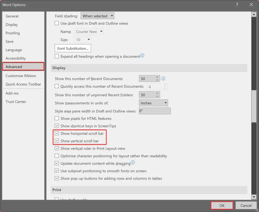 How to Show or Hide Scrollbars in Microsoft Word or Excel? Gear Up