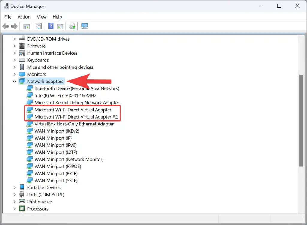 microsoft wi fi direct virtual adapter 11