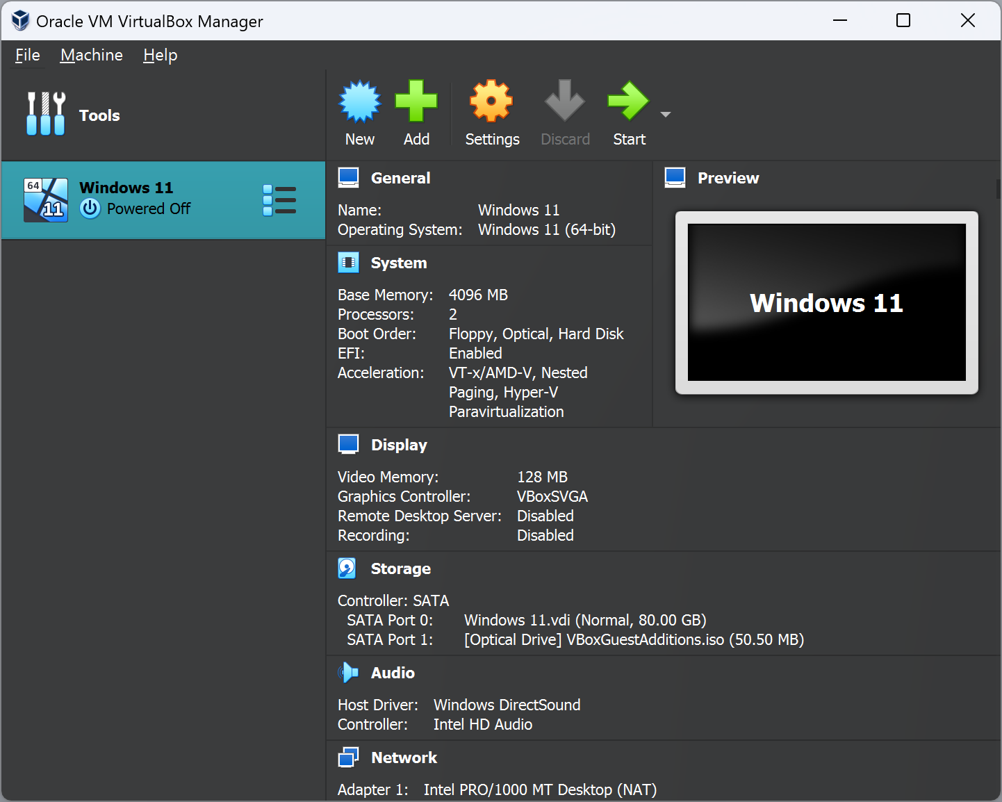 virtualbox manager for windows 7 64 bit