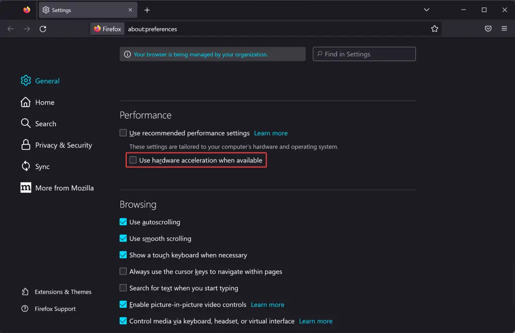 How to Enable or Disable Hardware Acceleration in Firefox? Gear Up