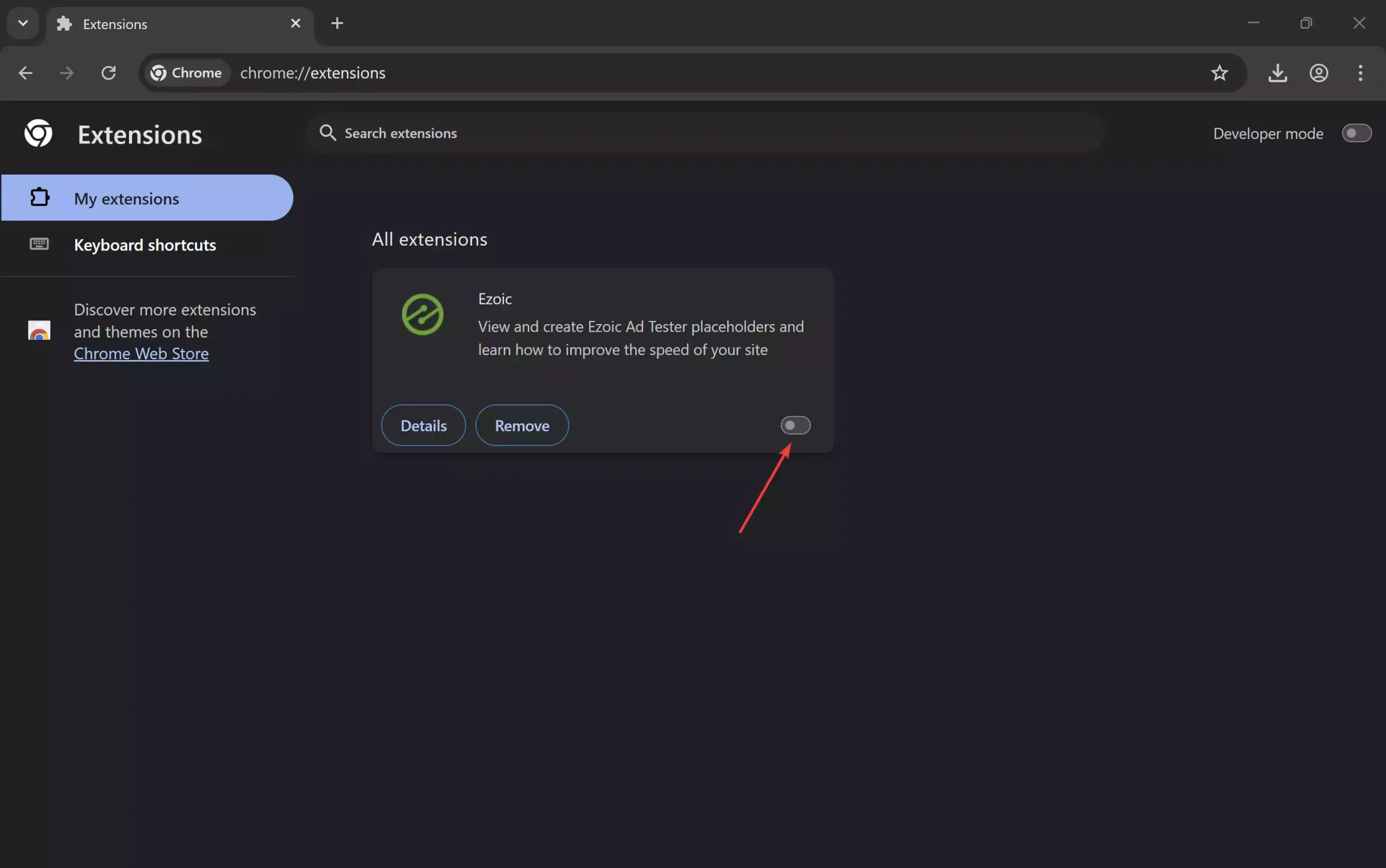 Enable or Disable Extensions in Chrome