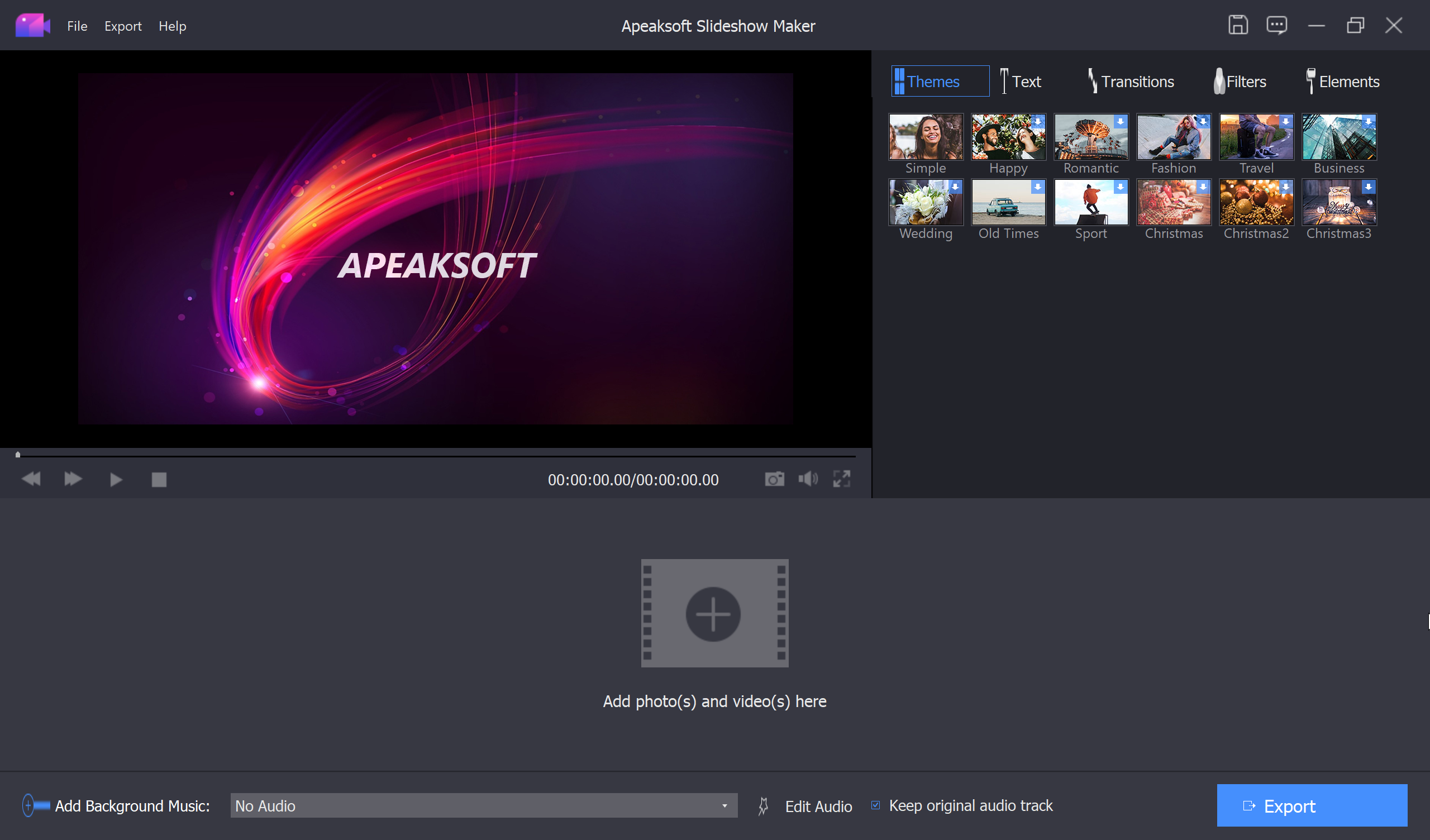 apeaksoft slideshow maker