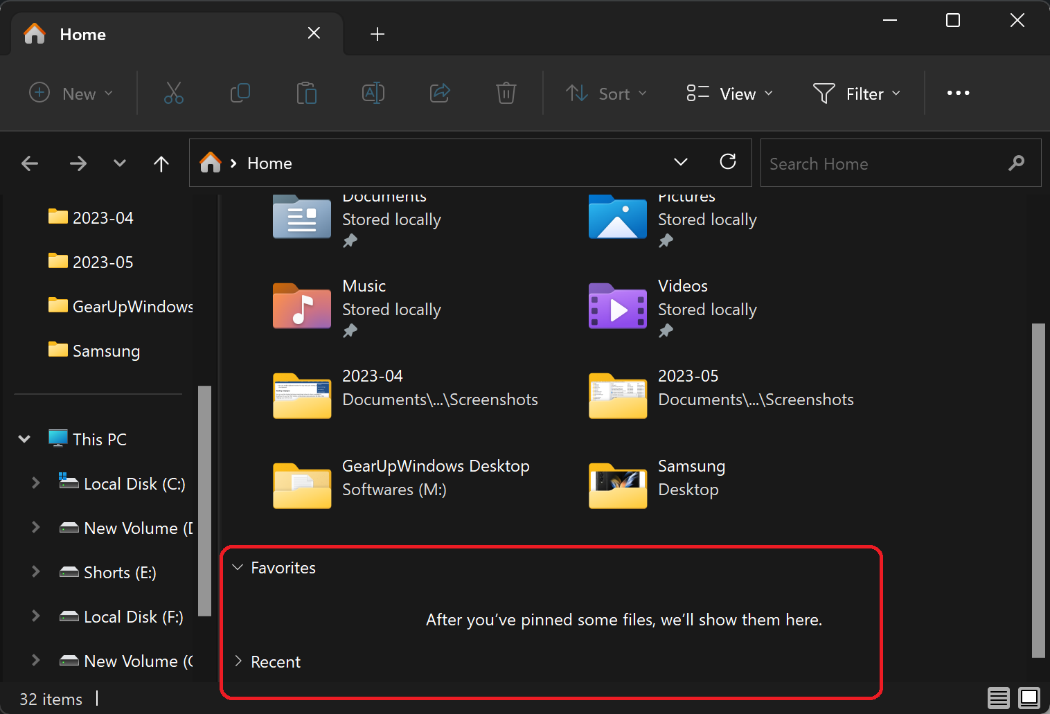 how-to-hide-favorites-and-recent-files-in-file-explorer-home-on-windows