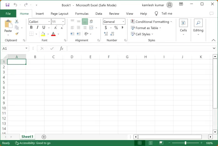 How to Open Microsoft Excel in Safe Mode on Windows 11/10? | Gear Up ...