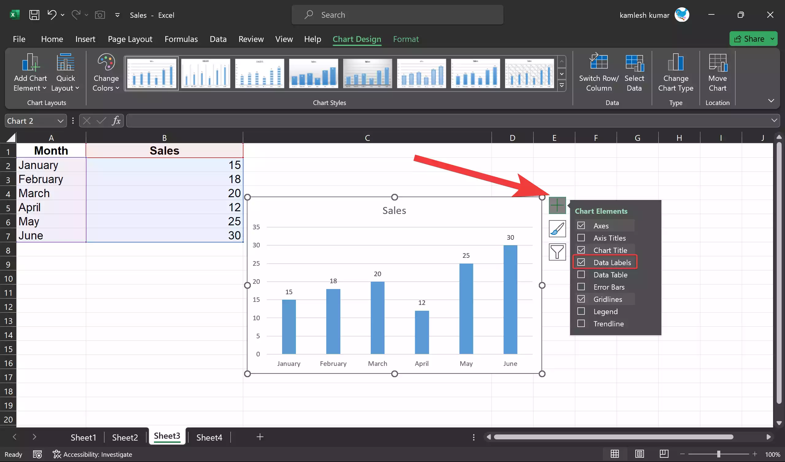 How to Add and Customize Data Labels in Microsoft Excel Charts? | Gear