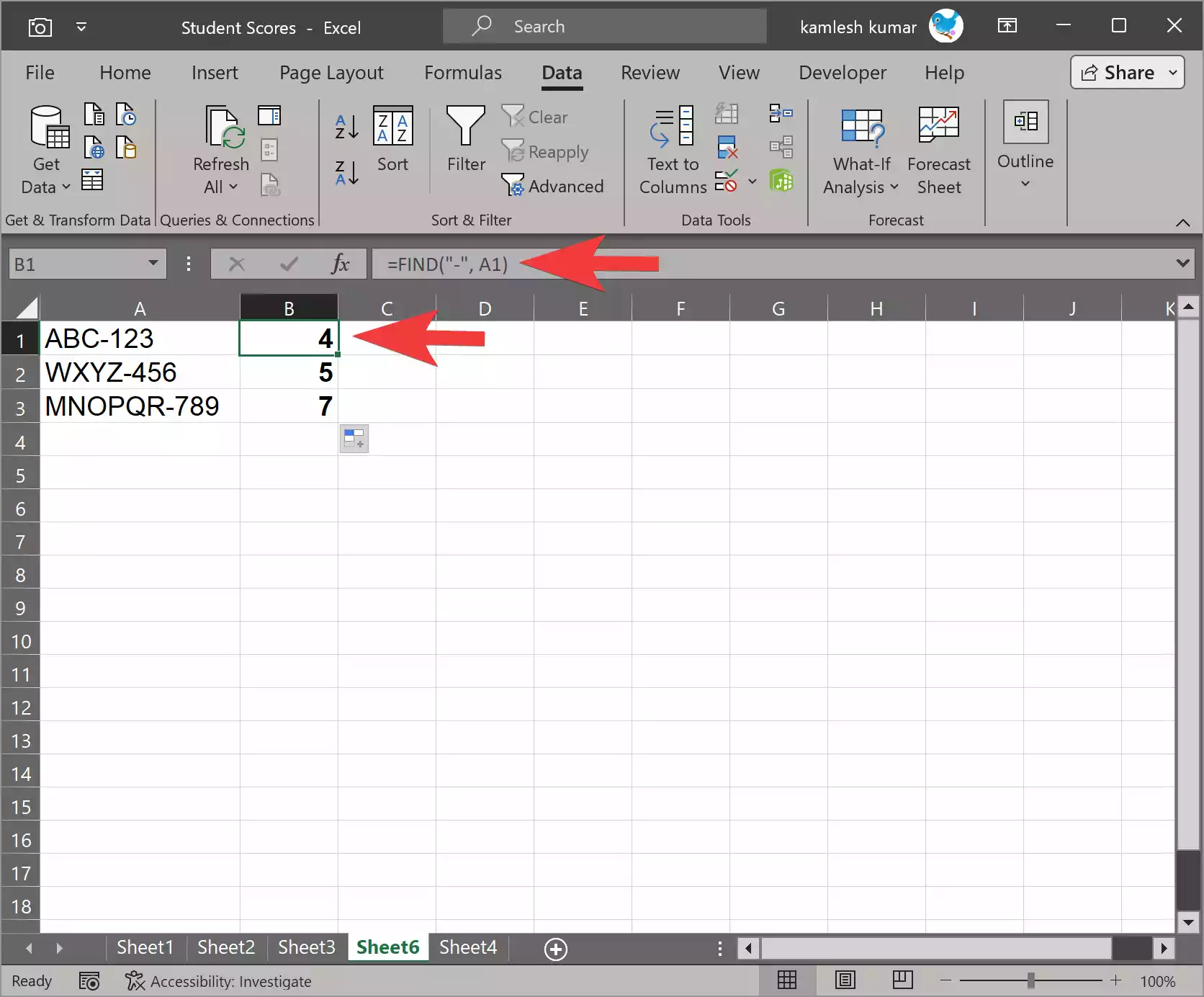 How to Split and Extract Text in Microsoft Excel? | Gear Up Windows