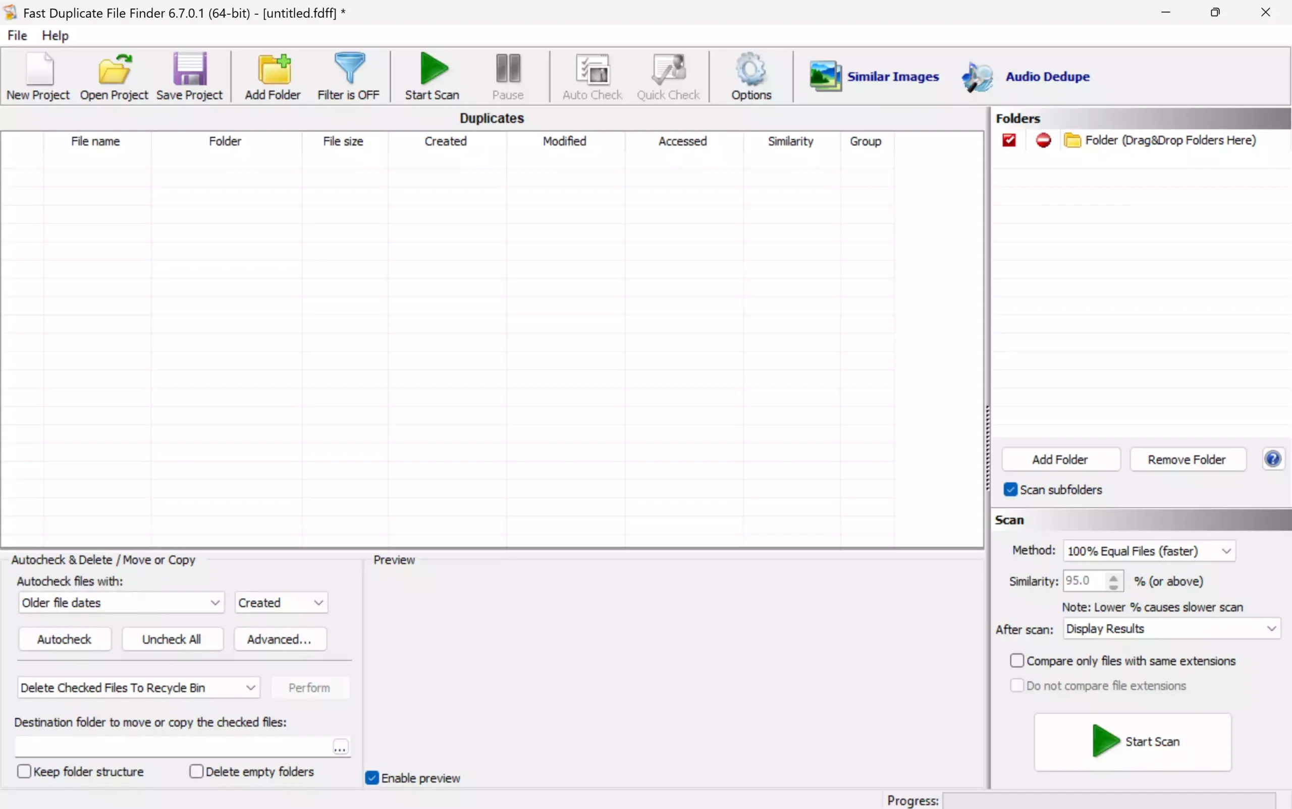 Fast Duplicate File Finder (Free Edition)